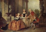 Nicolas Lancret A Scene from Corneille's Tragedy Le Comte d Essex USA oil painting reproduction